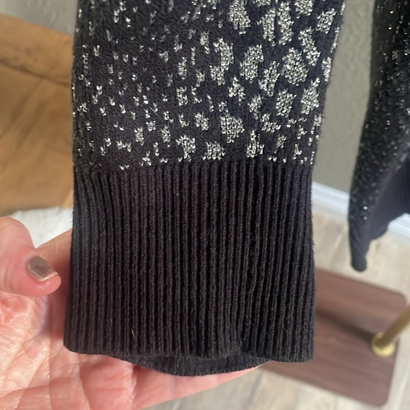 Michael Kors Black and Silver Women's Sweater XS - Picture 6 of 8